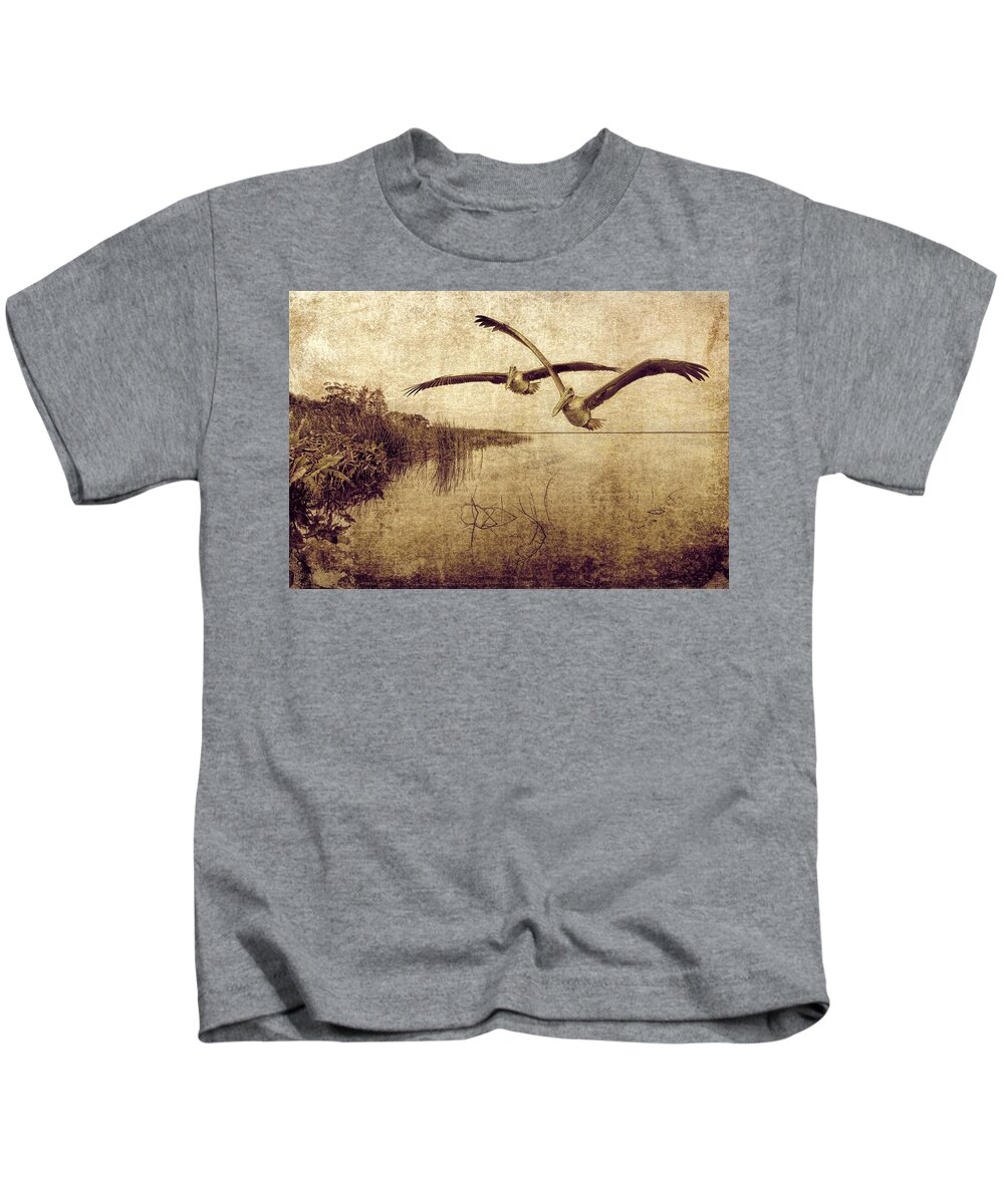 Lake Kids T-Shirt featuring the photograph Wetlands by Pete Rems