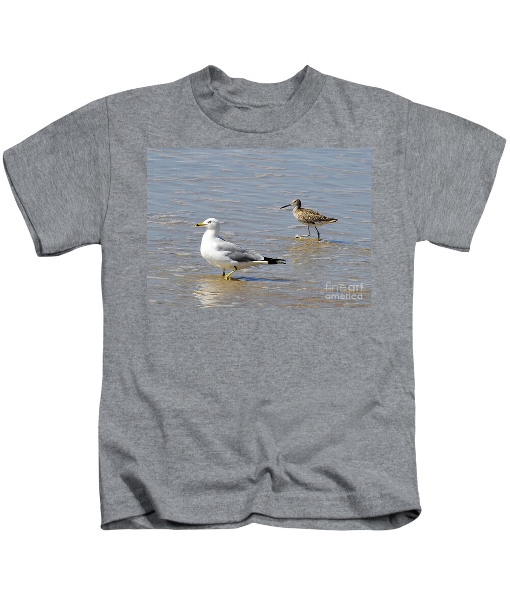 Birds Kids T-Shirt featuring the photograph Outer Banks OBX #10 by Buddy Morrison