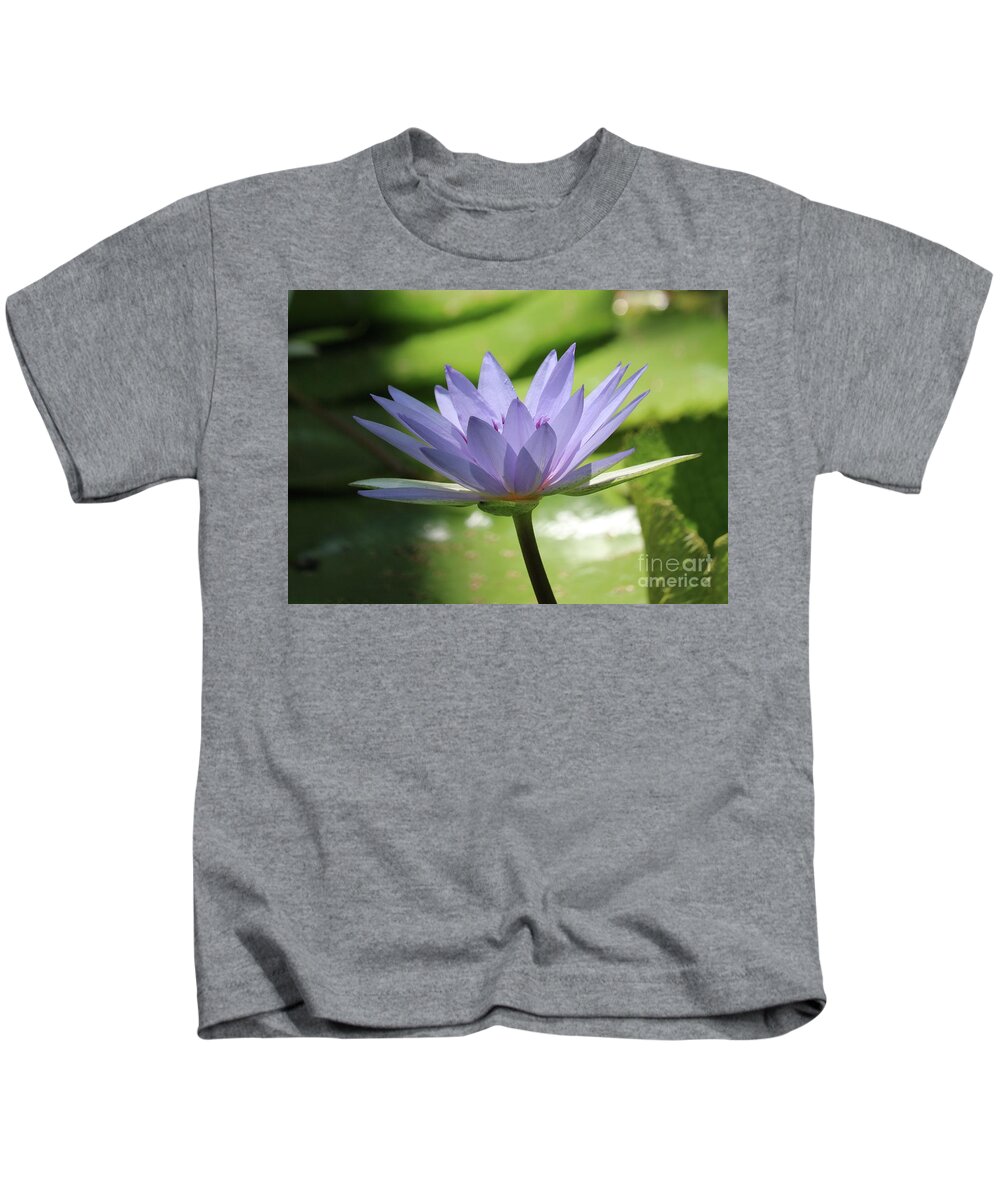 Water Lily Kids T-Shirt featuring the photograph Whispering Water Lily by Carol Groenen