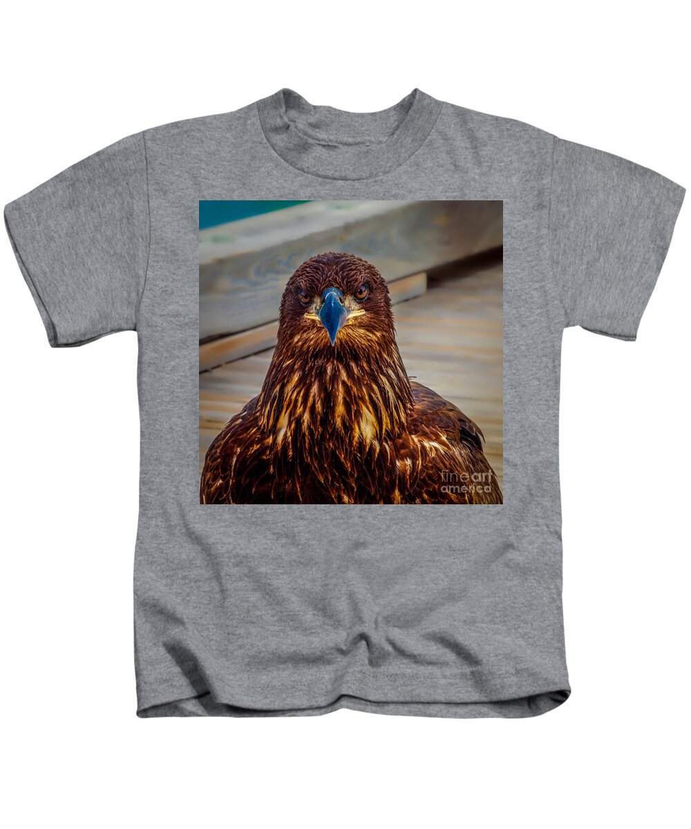 Bald Kids T-Shirt featuring the photograph Who You Looking At? by Roger Monahan