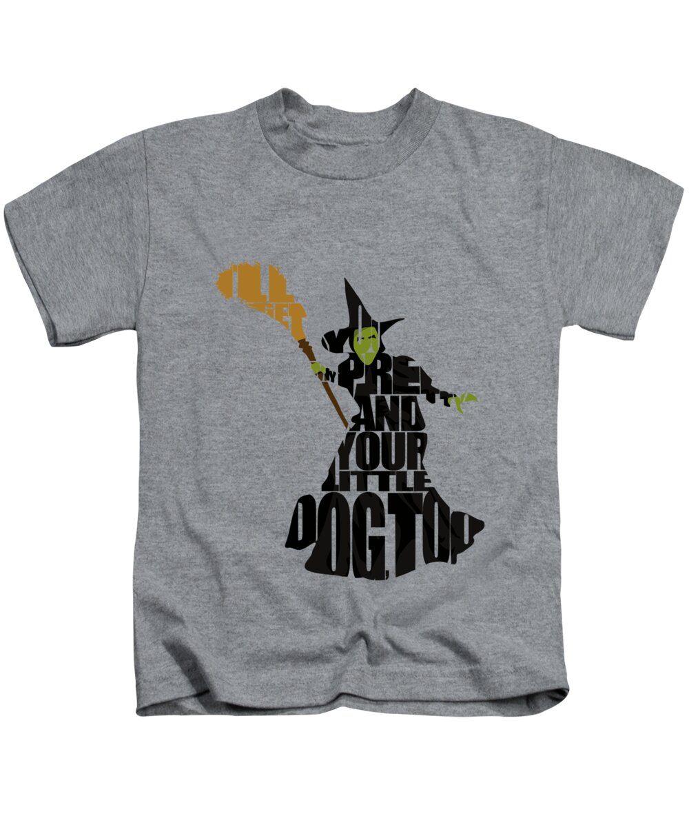 Wicked Witch of the West Kids T-Shirt by Inspirowl Design - Fine Art America