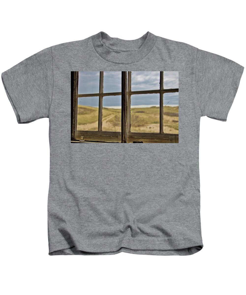 Cape Cod Kids T-Shirt featuring the photograph Window Ocean Path by Marisa Geraghty Photography