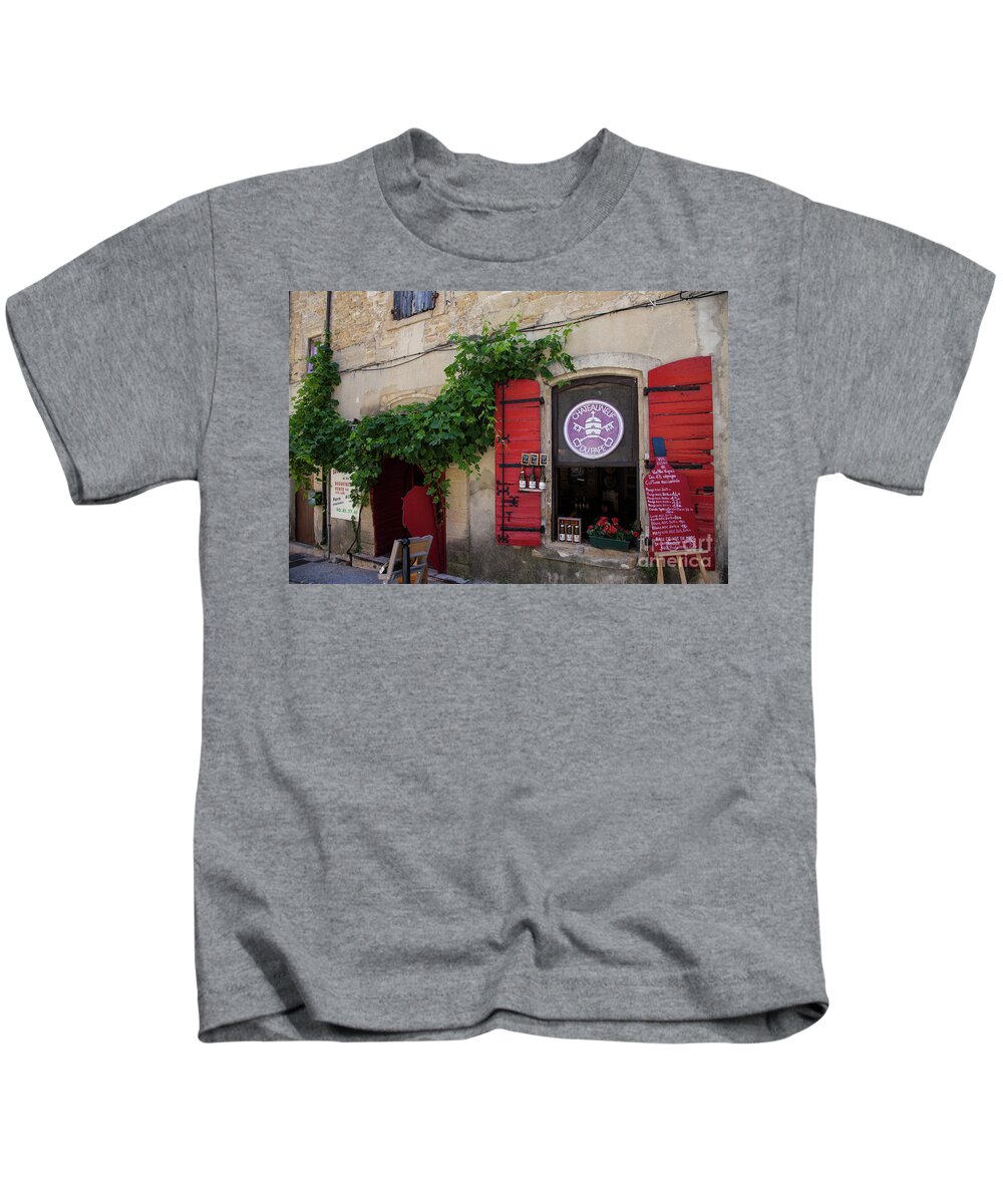 Wine Kids T-Shirt featuring the photograph Wine Shoppe by Timothy Johnson