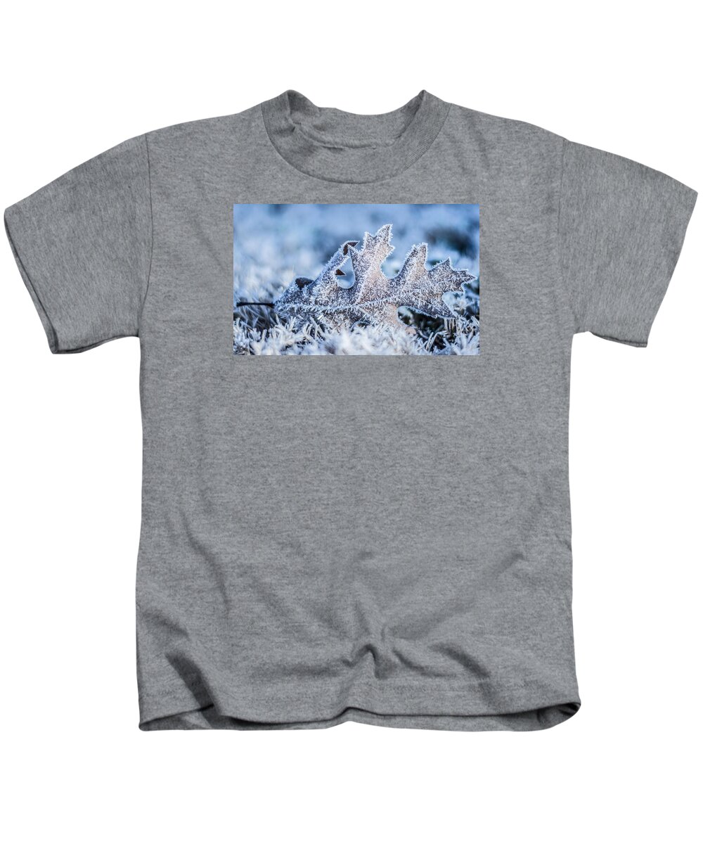 Ice Kids T-Shirt featuring the photograph Winter Frost by Parker Cunningham