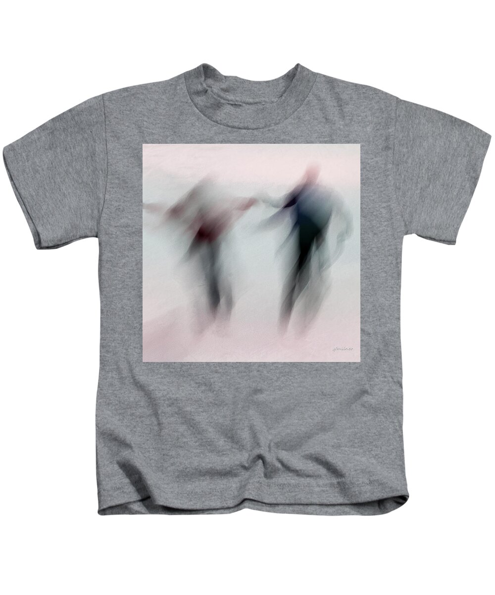 Abstracts Kids T-Shirt featuring the photograph Winter Illusions On Ice - Series 1 by Steven Milner