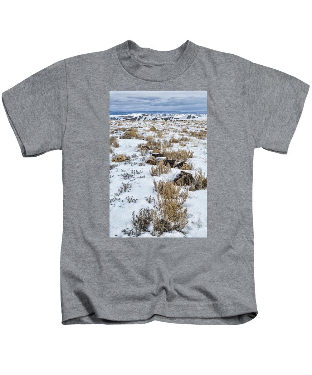 Colorado Kids T-Shirt featuring the photograph Winter Light In The High Desert by Denise Bush