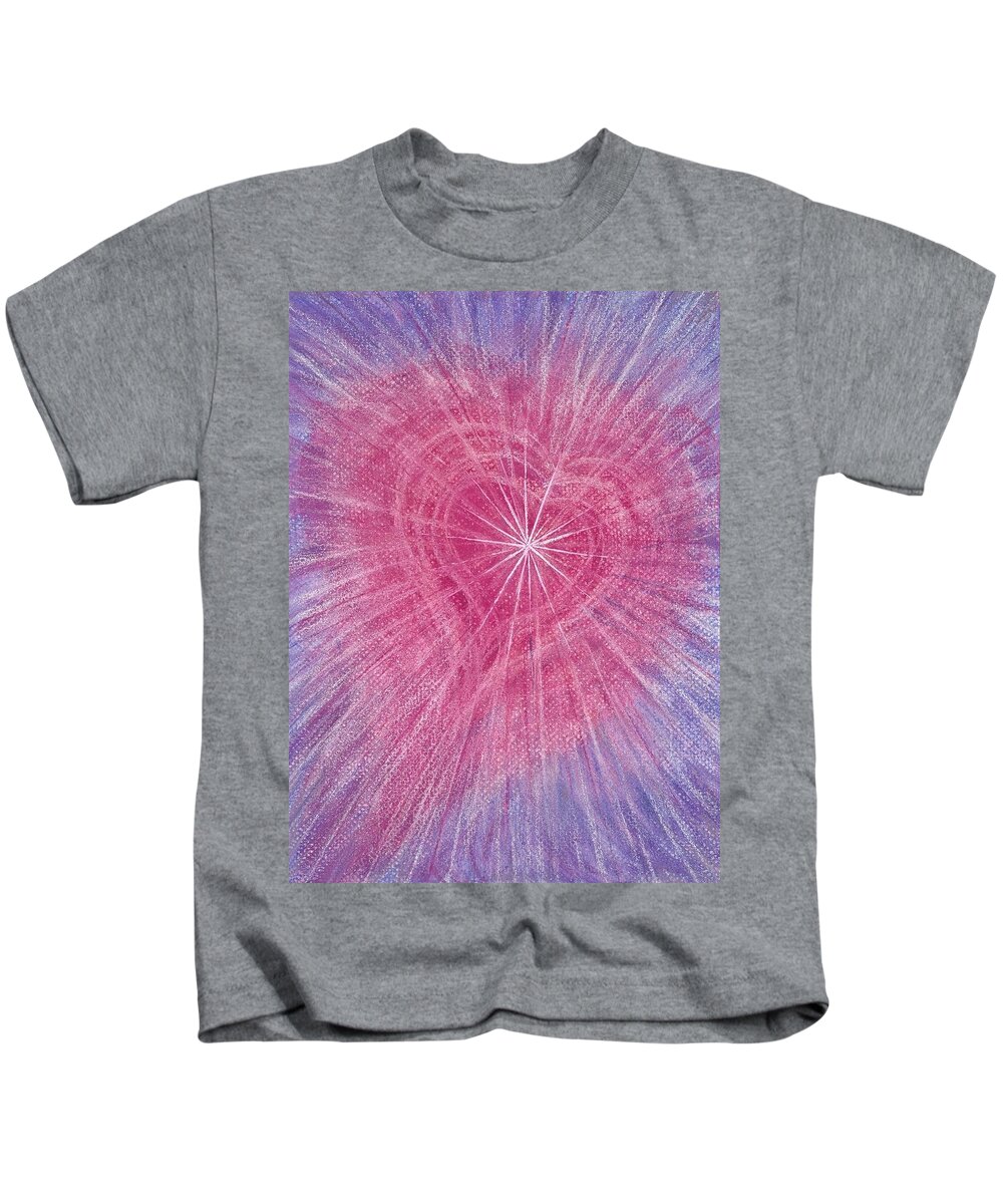 Heart Kids T-Shirt featuring the painting Wisdom of the Heart by Tara Moorman
