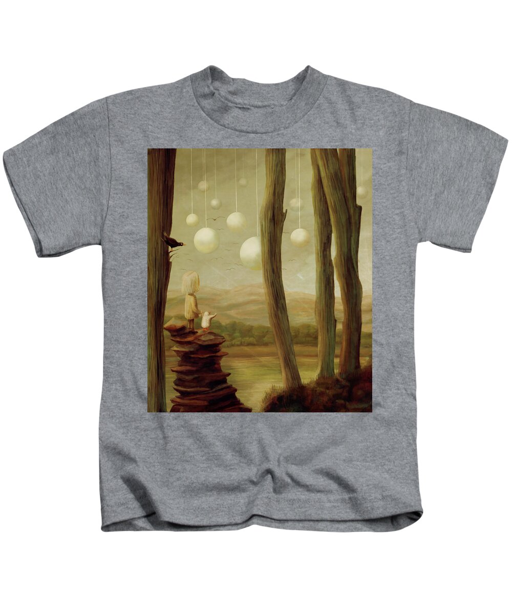 Landscape Kids T-Shirt featuring the digital art Wonder by Catherine Swenson