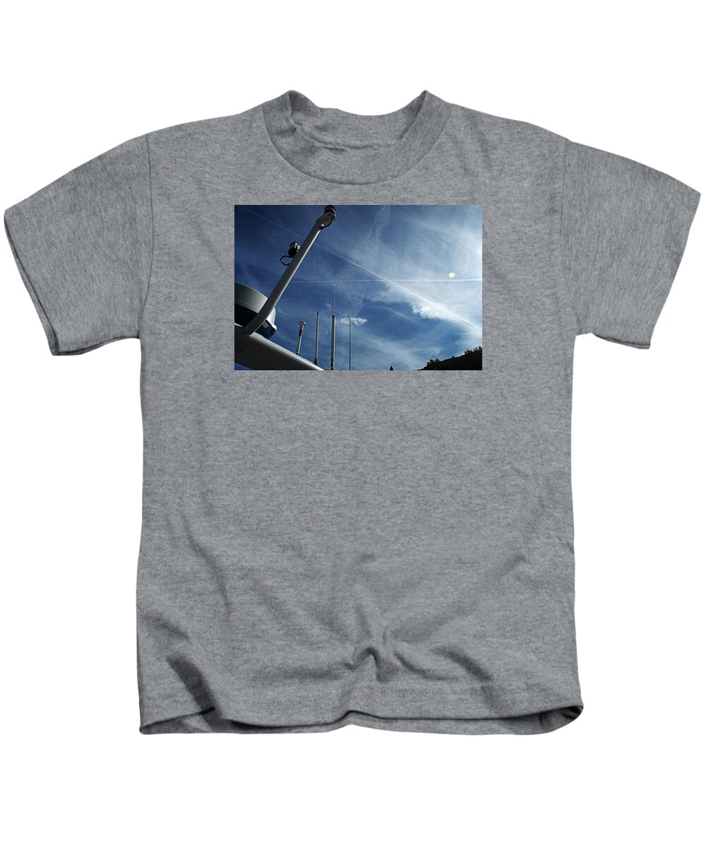 Clouds Kids T-Shirt featuring the photograph X Marks the Spot by George Taylor