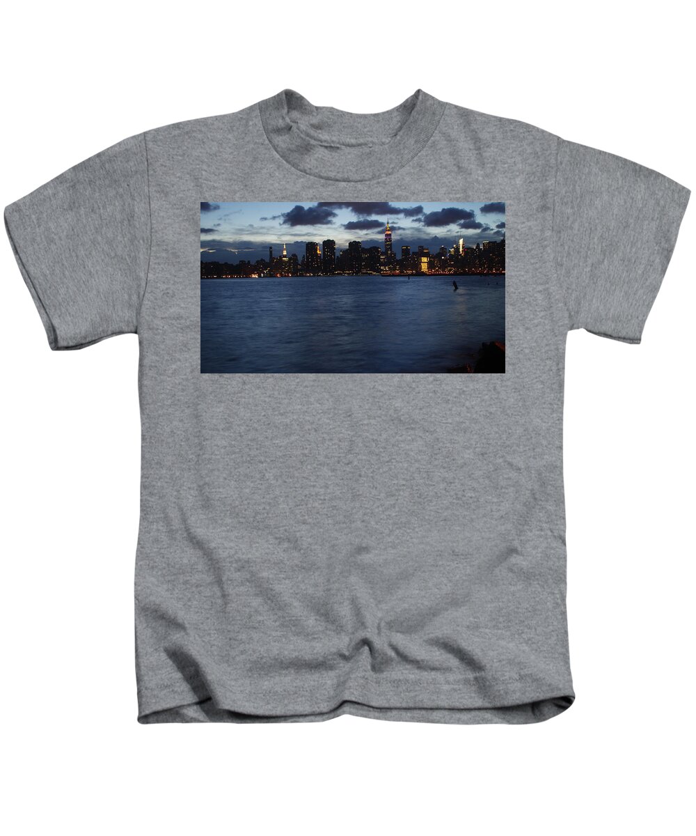 City Scape Kids T-Shirt featuring the photograph You Belong To The City by Nicholas Small