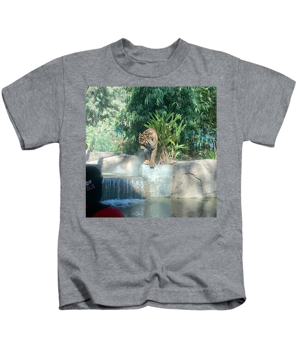 Tiger Kids T-Shirt featuring the photograph Thomas, San Diego by Sarah Qua