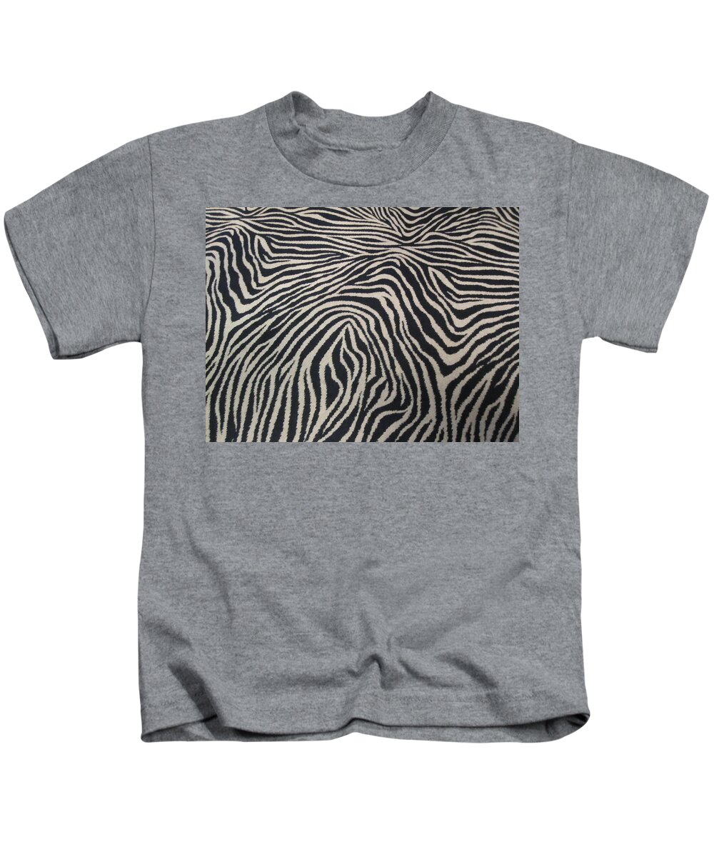 Zebra Kids T-Shirt featuring the photograph Zebra by Karen Sangvin