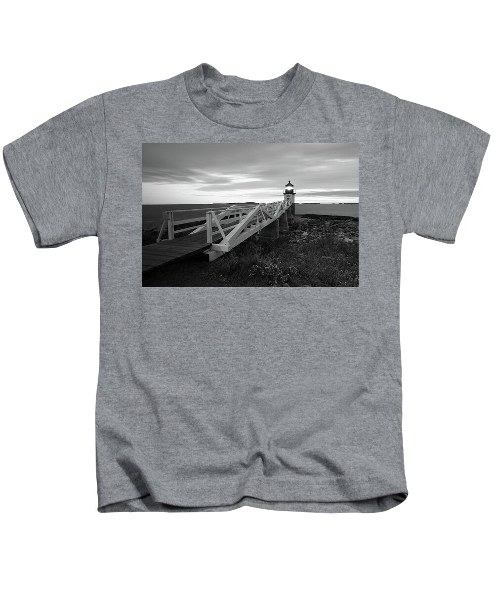 Maine Kids T-Shirt featuring the photograph Marshall Point Light #1 by Kyle Lee