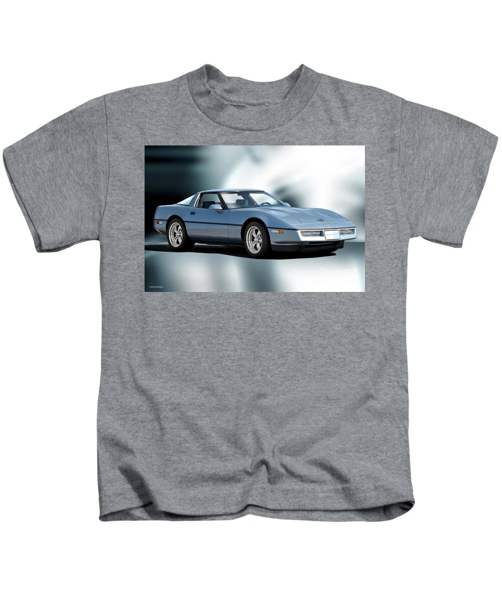 1985 Chevrolet Corvette Kids T-Shirt featuring the photograph 1985 Chevrolet Corvette C4 by Dave Koontz