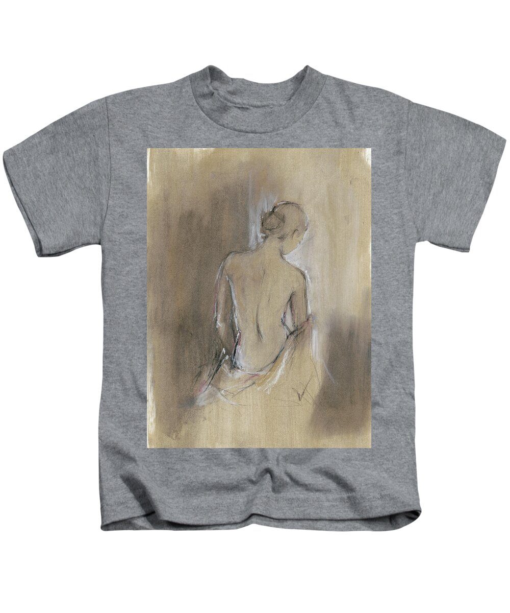 Figurative Kids T-Shirt featuring the painting Contemporary Draped Figure II #2 by Ethan Harper