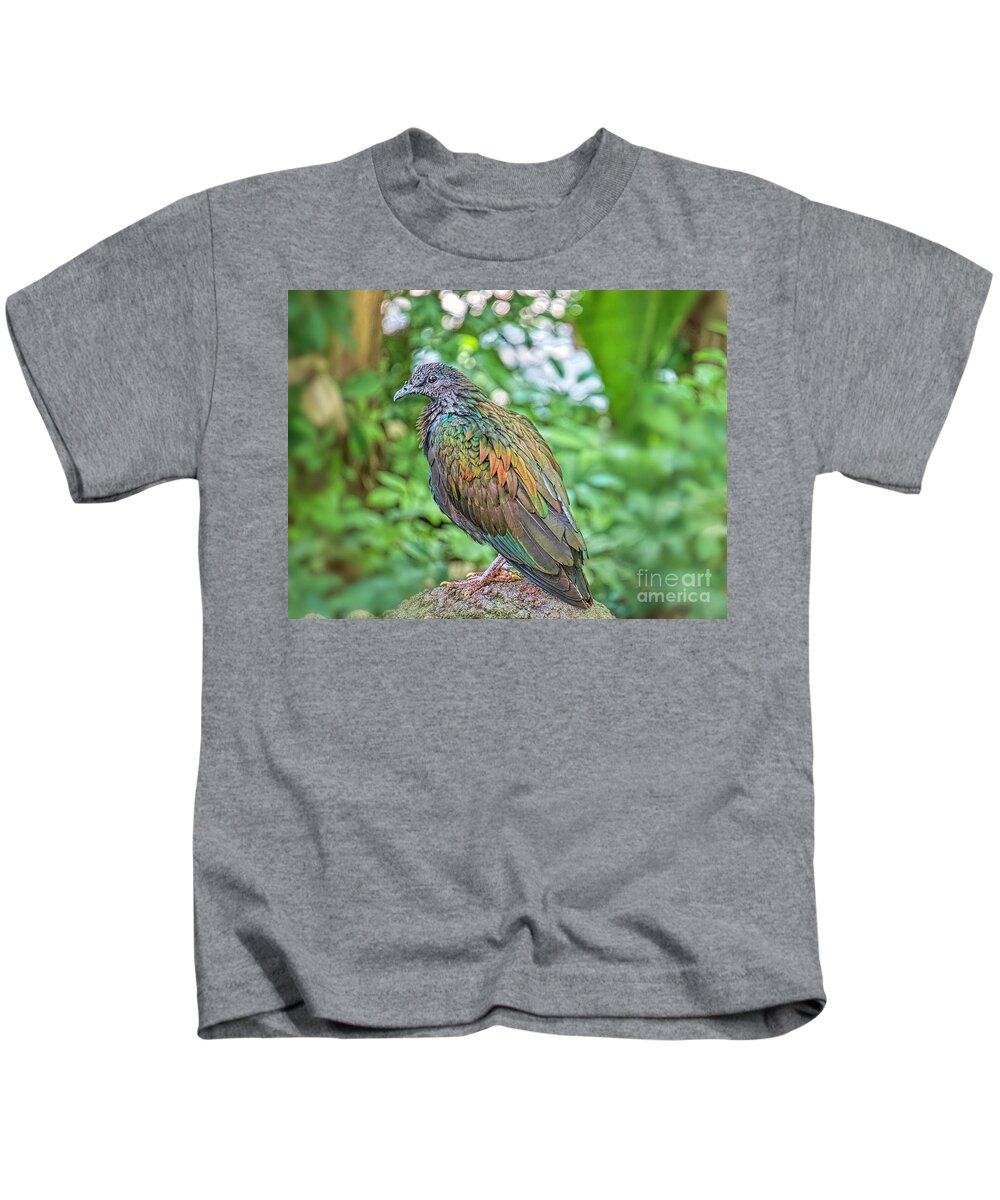 Birds Kids T-Shirt featuring the photograph A Nicobar Islands Resident by Judy Kay