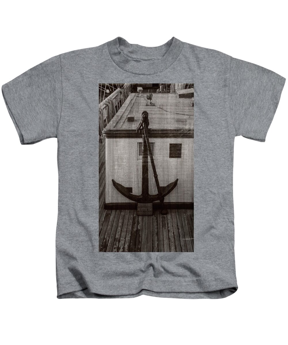 Anchor Kids T-Shirt featuring the photograph Anchors Away by Cathy Anderson