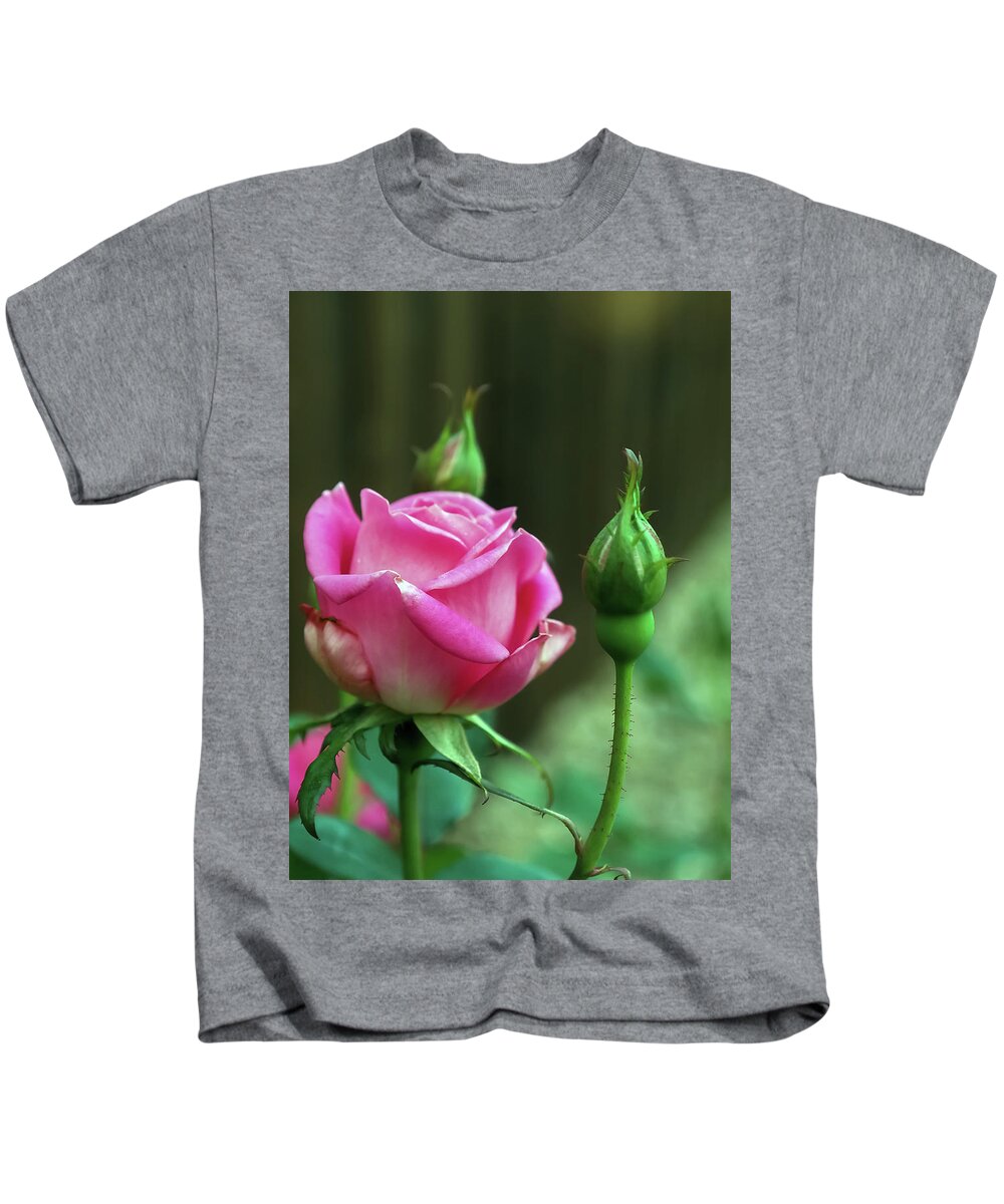 Pink Kids T-Shirt featuring the photograph April Flowers 4 by C Winslow Shafer
