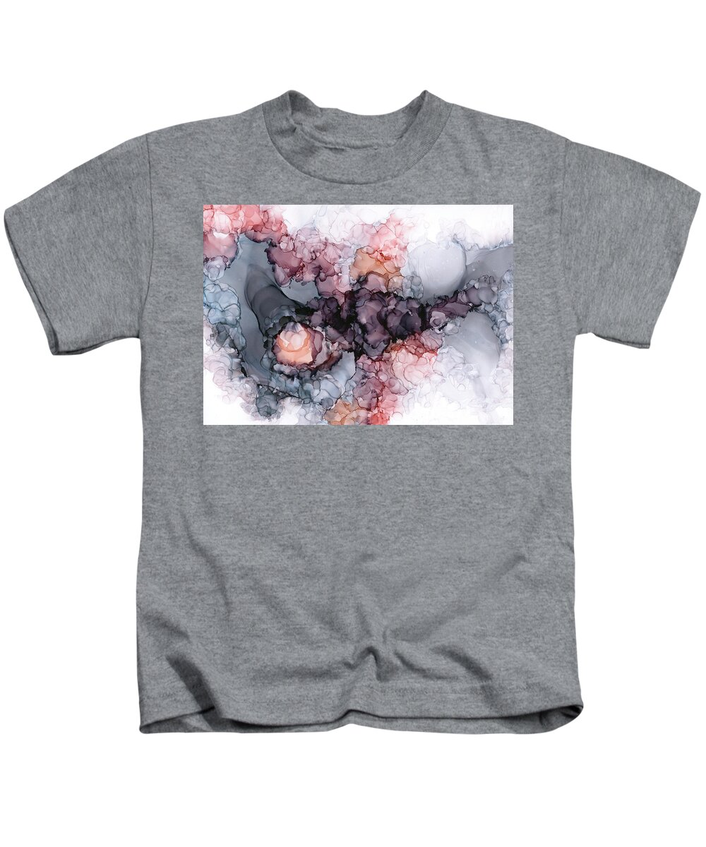 Alcohol Kids T-Shirt featuring the painting Are Black Holes Really Black? by KC Pollak