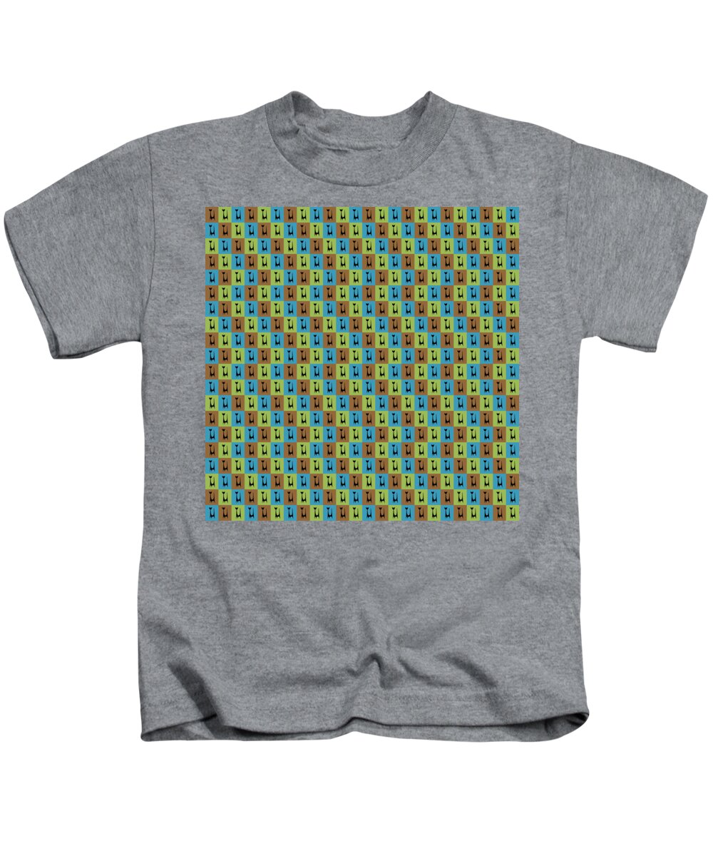 Mid Century Modern Kids T-Shirt featuring the digital art Atomic Cat 1 by Donna Mibus