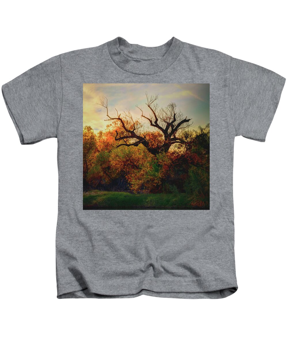 Arizona Kids T-Shirt featuring the photograph Autumn by Ken Mickel