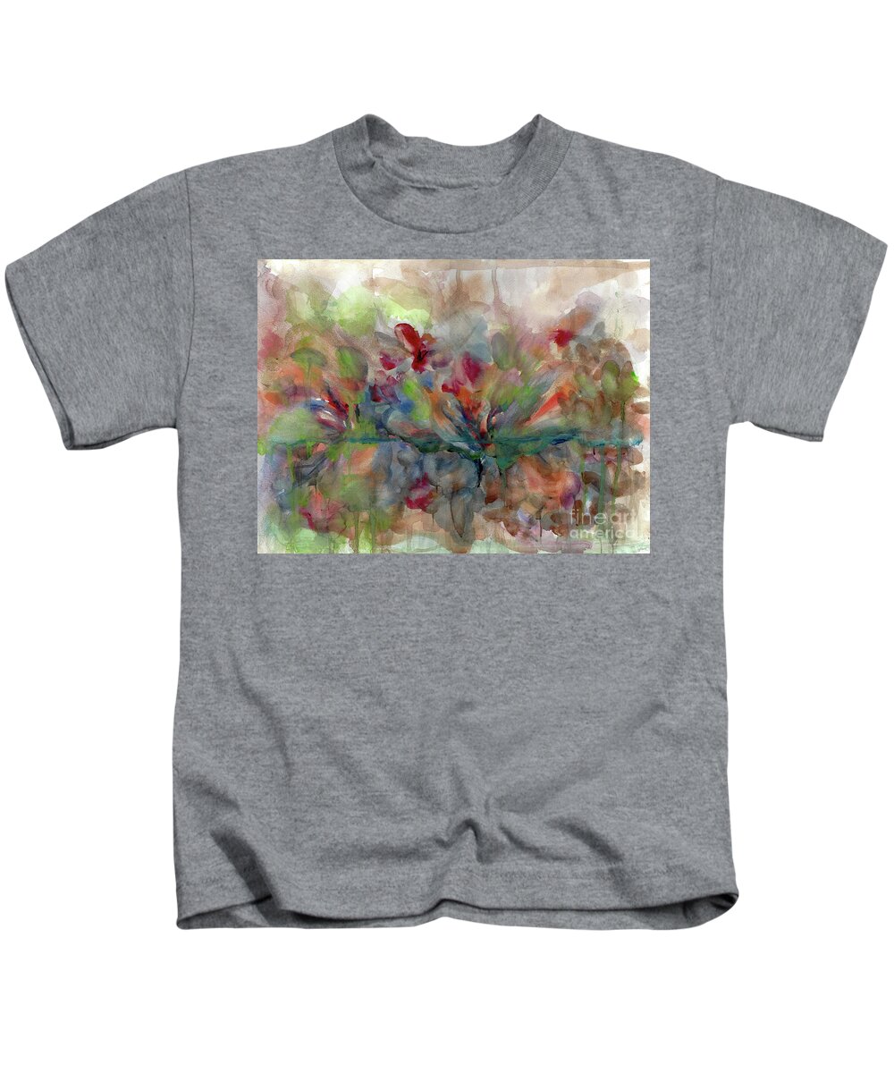 New Orleans Kids T-Shirt featuring the painting Bayou Flow by Francelle Theriot