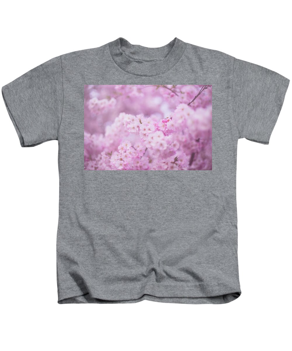 Portland Cherry Blossoms Kids T-Shirt featuring the photograph Be kind to those near you by Kunal Mehra