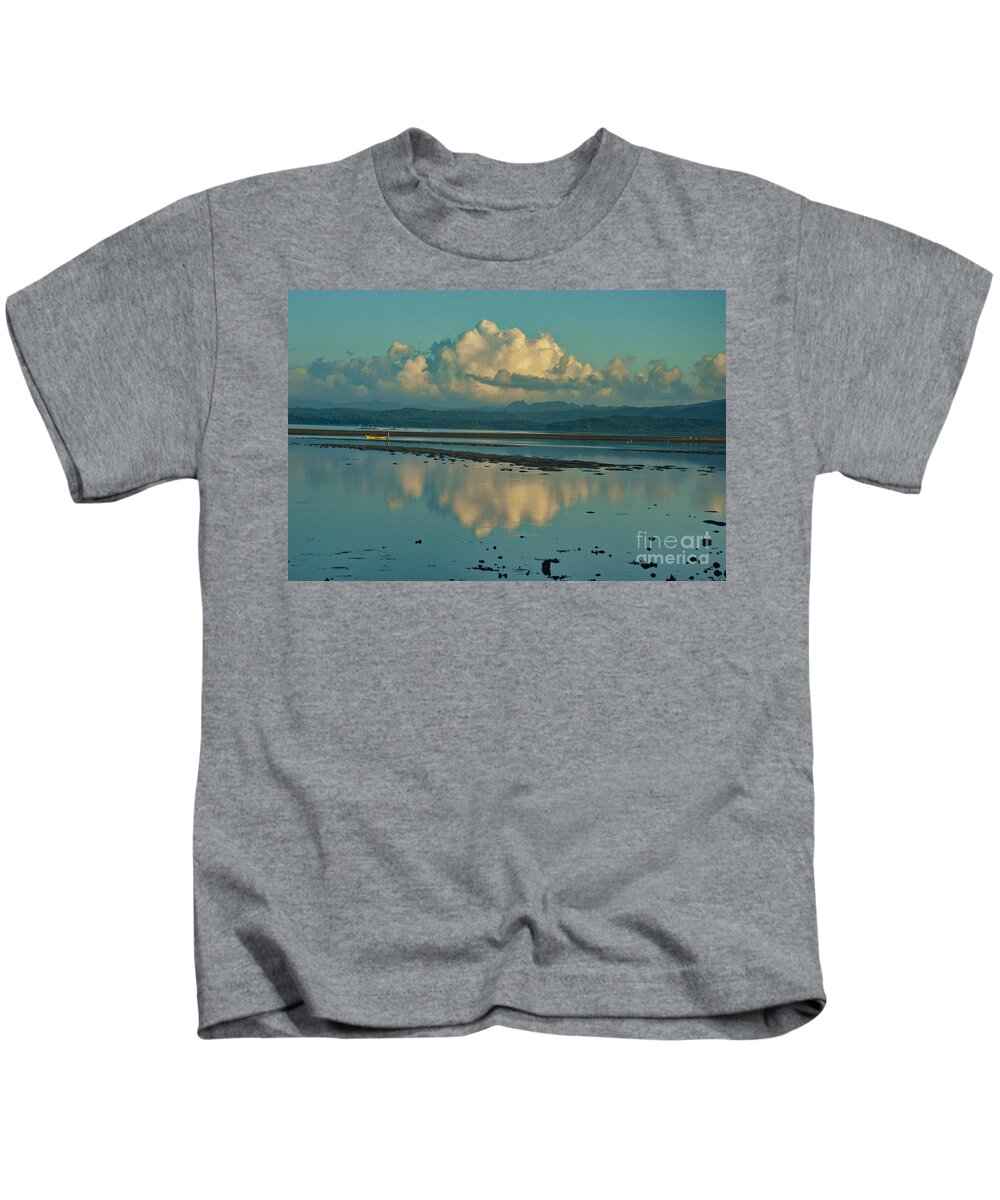Sea Kids T-Shirt featuring the photograph Blue kensho morning by Yavor Mihaylov