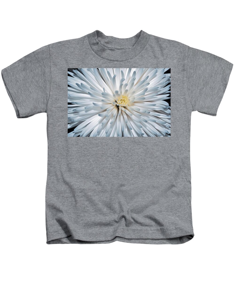 White Chrysanthemum Kids T-Shirt featuring the photograph Chrysanthemum by Mary Ann Artz