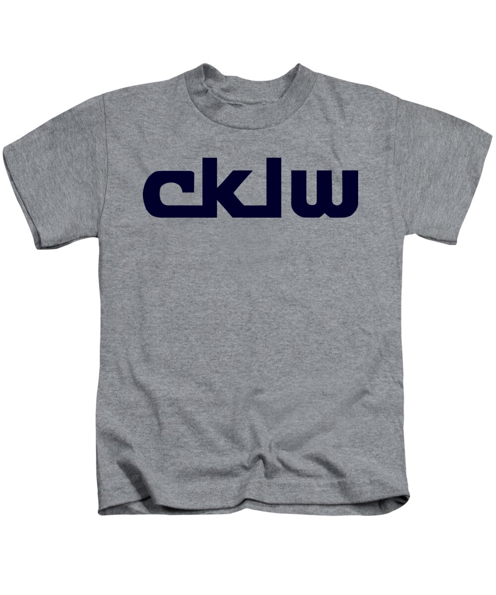Cklw Kids T-Shirt featuring the digital art CKLW Mid-70's Logo by Thomas Leparskas