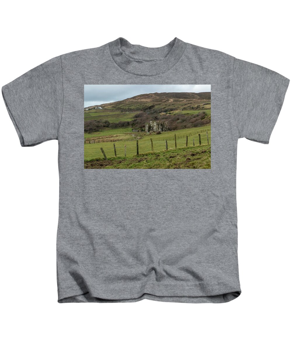 Castle Kids T-Shirt featuring the photograph Clifton Castle - Ireland by Arthur Oleary