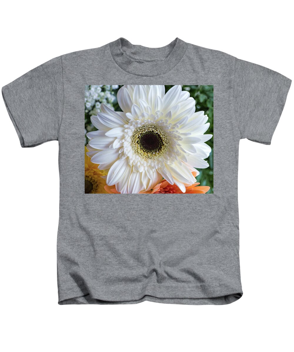 Daisy Kids T-Shirt featuring the photograph White Flower by Cordia Murphy