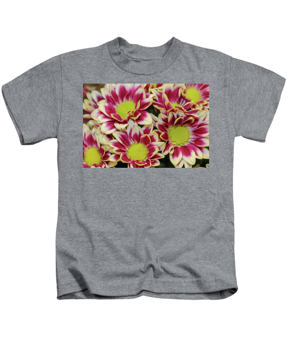 Fall Kids T-Shirt featuring the photograph Colorful Fall Blooms by Mary Anne Delgado