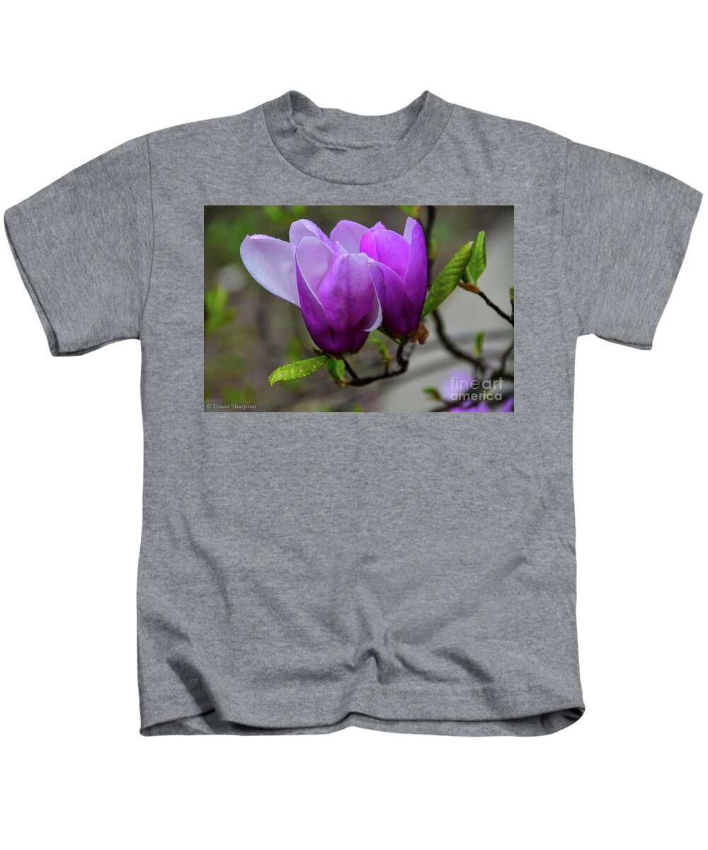 Japanese Kids T-Shirt featuring the photograph Cuddling In Spring by Diana Mary Sharpton