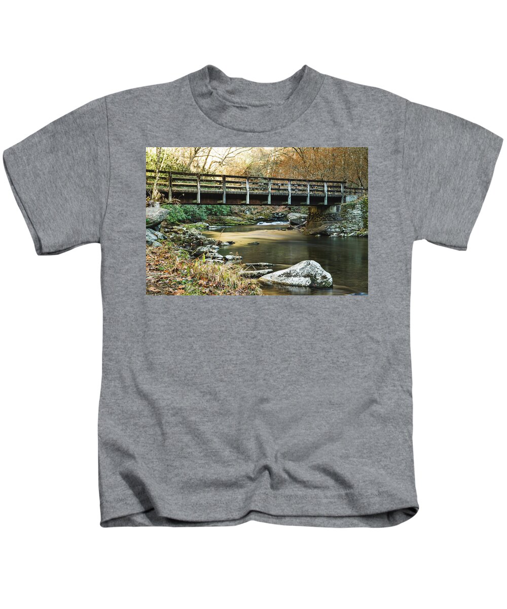 Great Smoky Mountains National Park Kids T-Shirt featuring the photograph Deep Creek 2 by Mati Krimerman