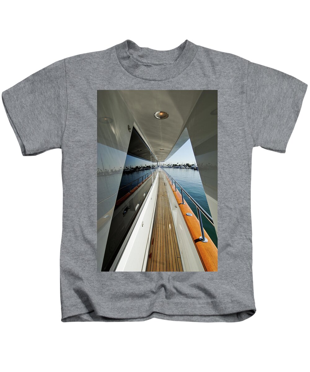 Yacht Kids T-Shirt featuring the photograph Double Vision by David Shuler
