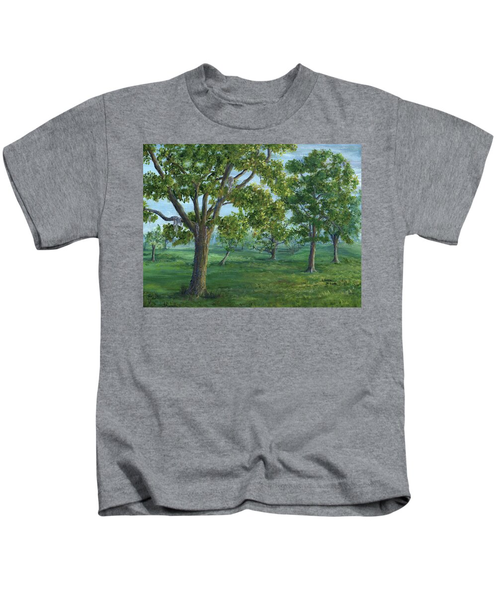 Old Duelling Grounds Kids T-Shirt featuring the painting Dueling Grounds New Orleans Louisiana by Lenora De Lude