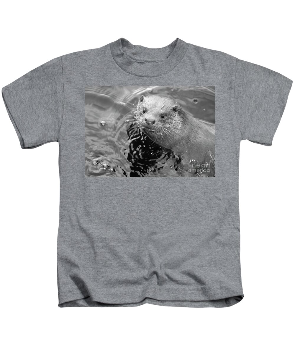 Ambleside Kids T-Shirt featuring the photograph European Otter by Science Photo Library