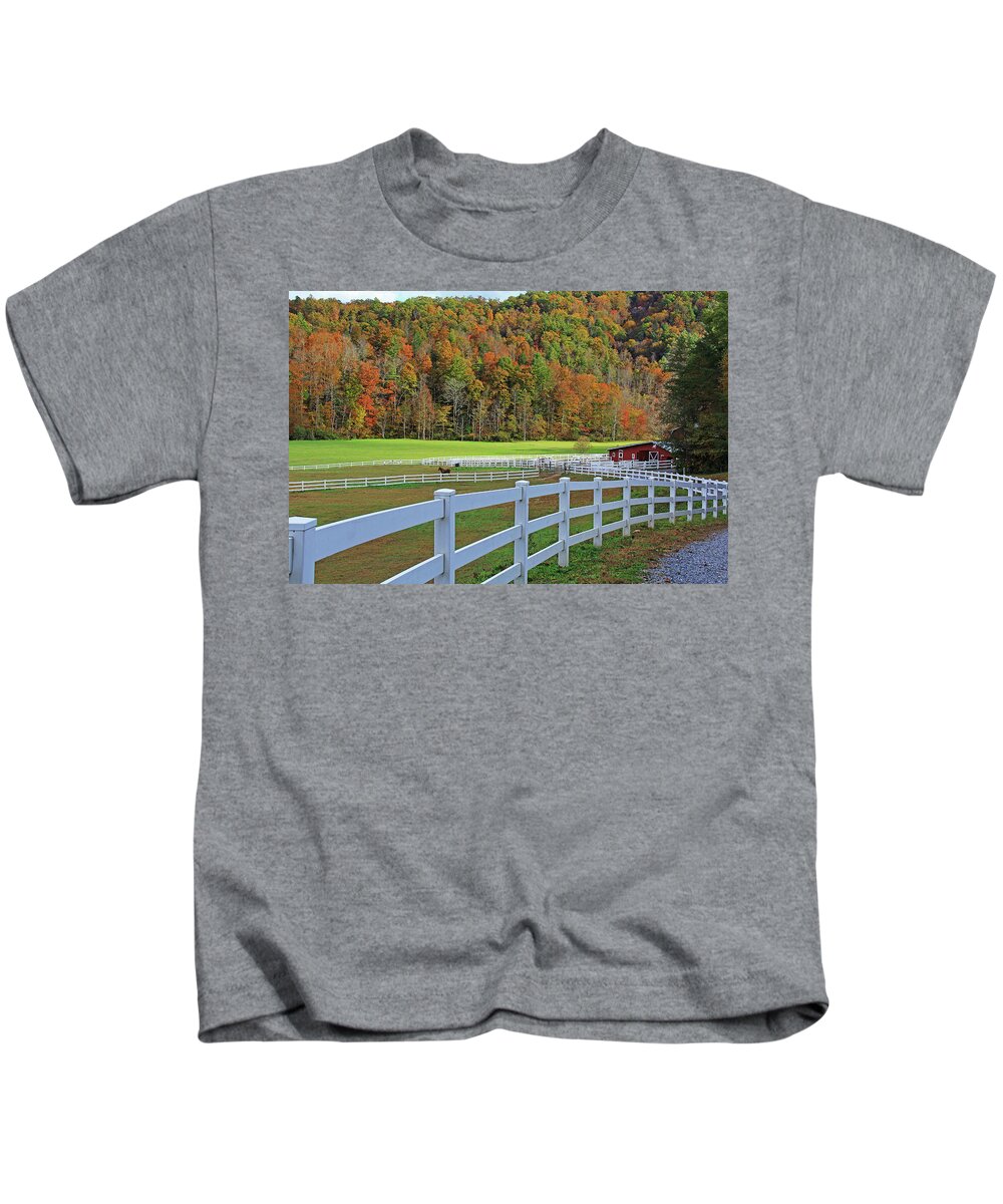 Fall Kids T-Shirt featuring the photograph Fall in North Georgia by Richard Krebs