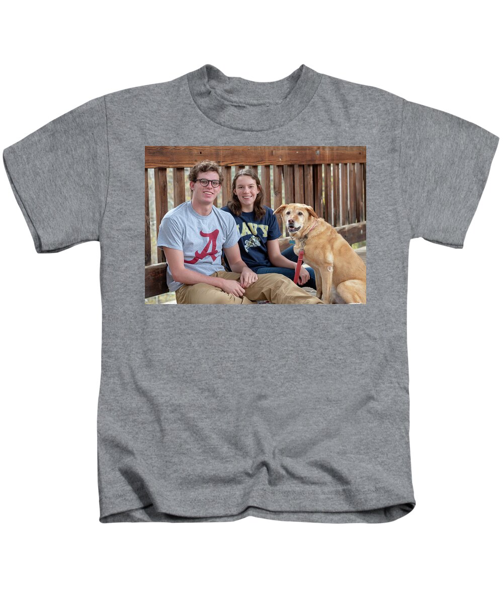 Family Kids T-Shirt featuring the photograph Family Dog by Farol Tomson