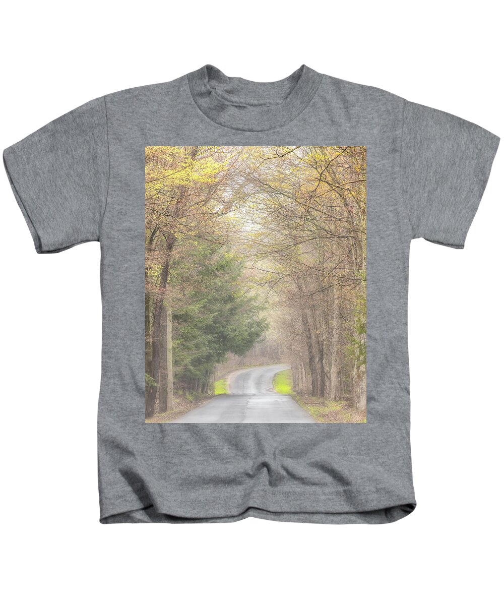 Fog Kids T-Shirt featuring the photograph Foggy Way by Rod Best