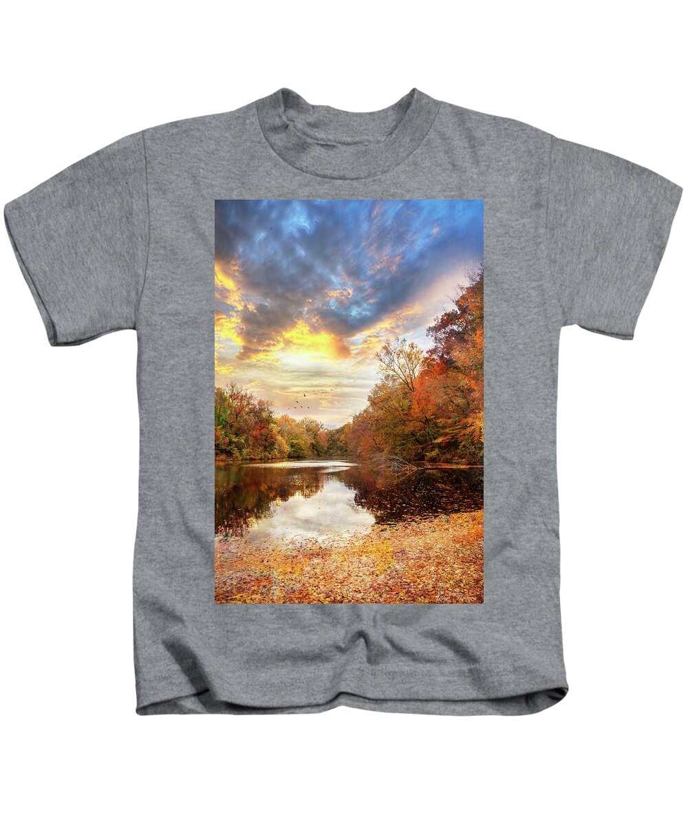 Autumn Kids T-Shirt featuring the photograph For the Love of Autumn by John Rivera