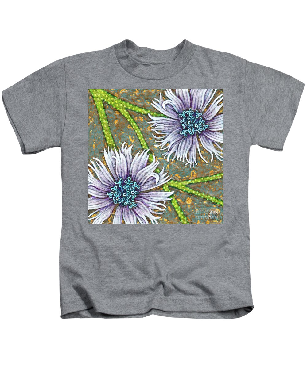 Garden Kids T-Shirt featuring the painting Garden Room 29 by Amy E Fraser