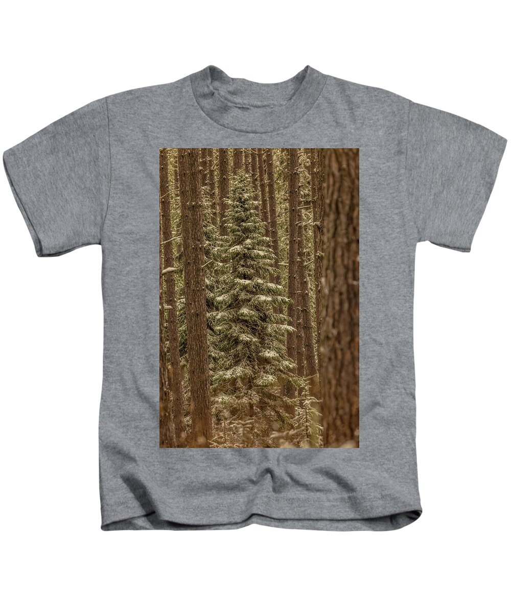 George Washington Pines Kids T-Shirt featuring the photograph George Washington Pines 3 by Joe Kopp