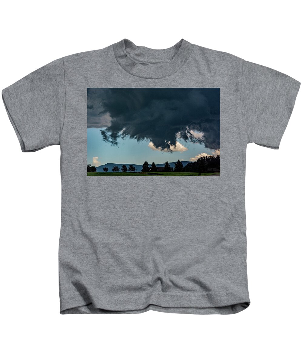 Storm Kids T-Shirt featuring the photograph High Base Thunderstorm by Douglas Wielfaert