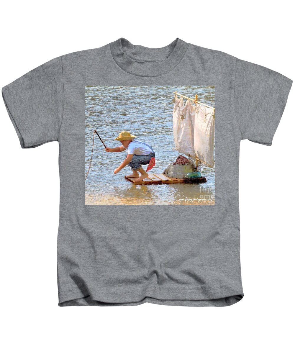 Summer Kids T-Shirt featuring the photograph Huckleberry Summer by Tami Quigley