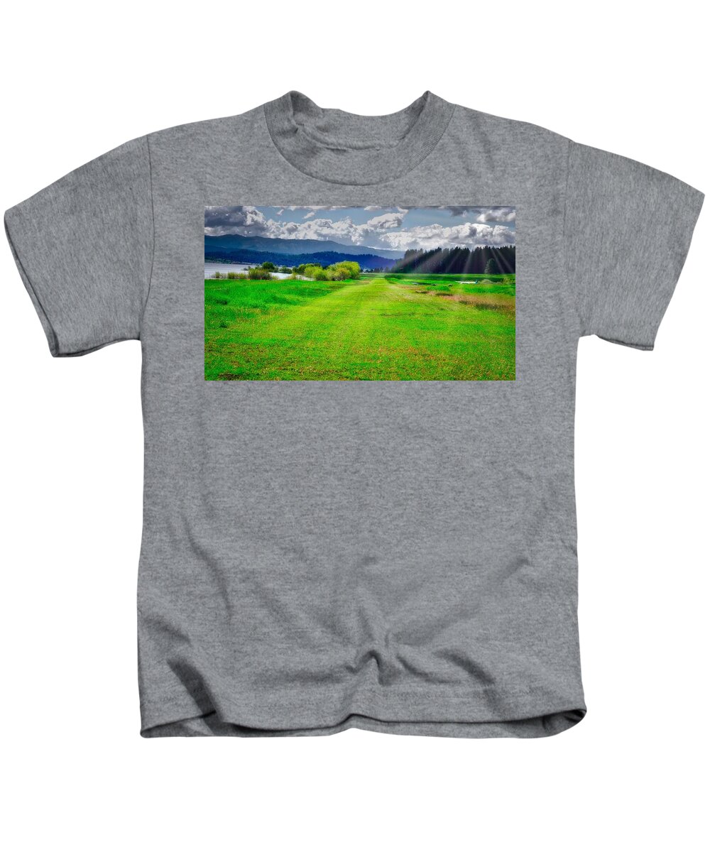 Flying Kids T-Shirt featuring the photograph Inviting Airstrip by Tom Gresham
