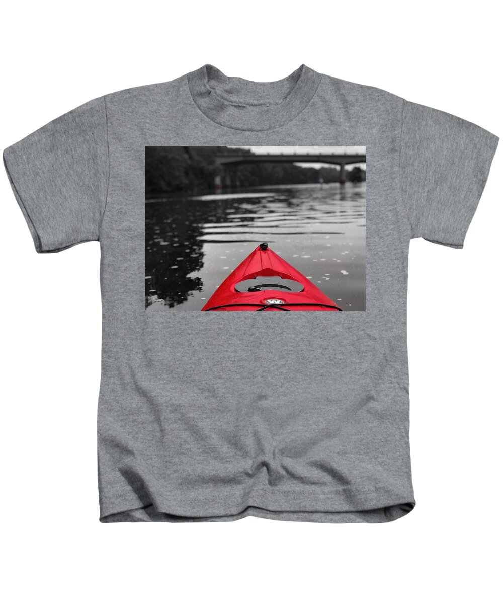 Kayaking Kids T-Shirt featuring the photograph Kayaking the Occoquan by Lora J Wilson