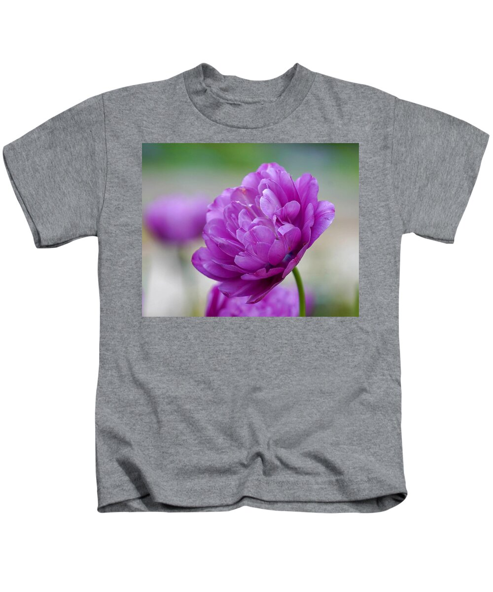 Beautiful Kids T-Shirt featuring the photograph Lavender Tulip by Susan Rydberg