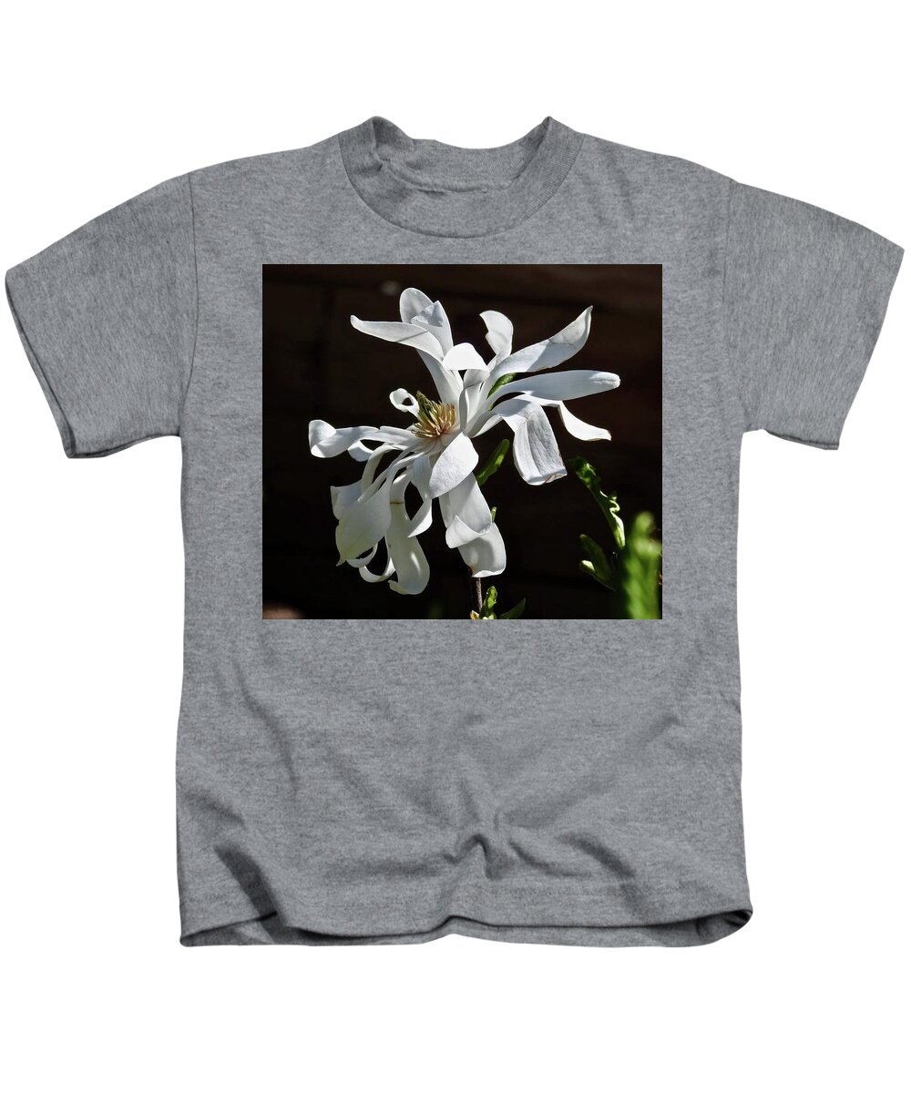Magnolia Kids T-Shirt featuring the photograph Magnificent Magnolia by Kathy Ozzard Chism